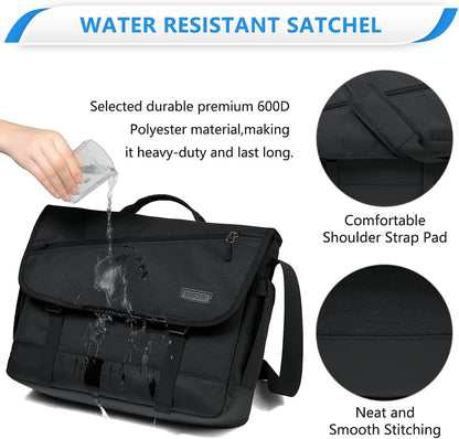 Durable Laptop Crossbody Bag with Adjustable Shoulder Strap