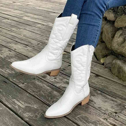 Classic Western Ankle Cowboy Boots