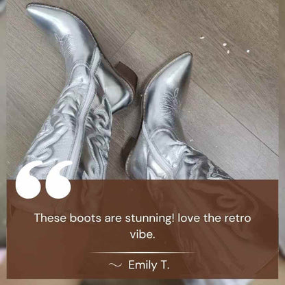 Classic Western Ankle Cowboy Boots