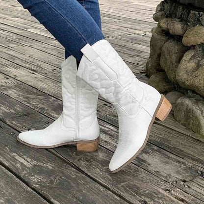 Classic Western Ankle Cowboy Boots