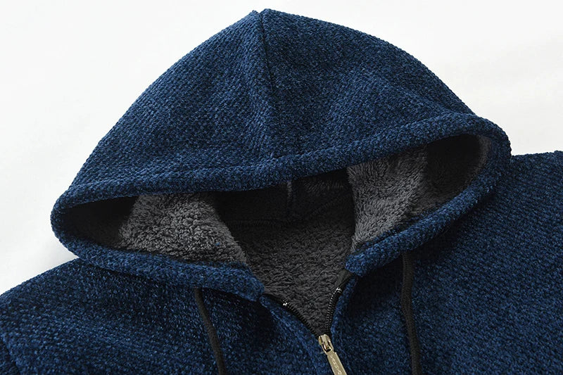 Classic Warm Crew Neck Hoodie for Men