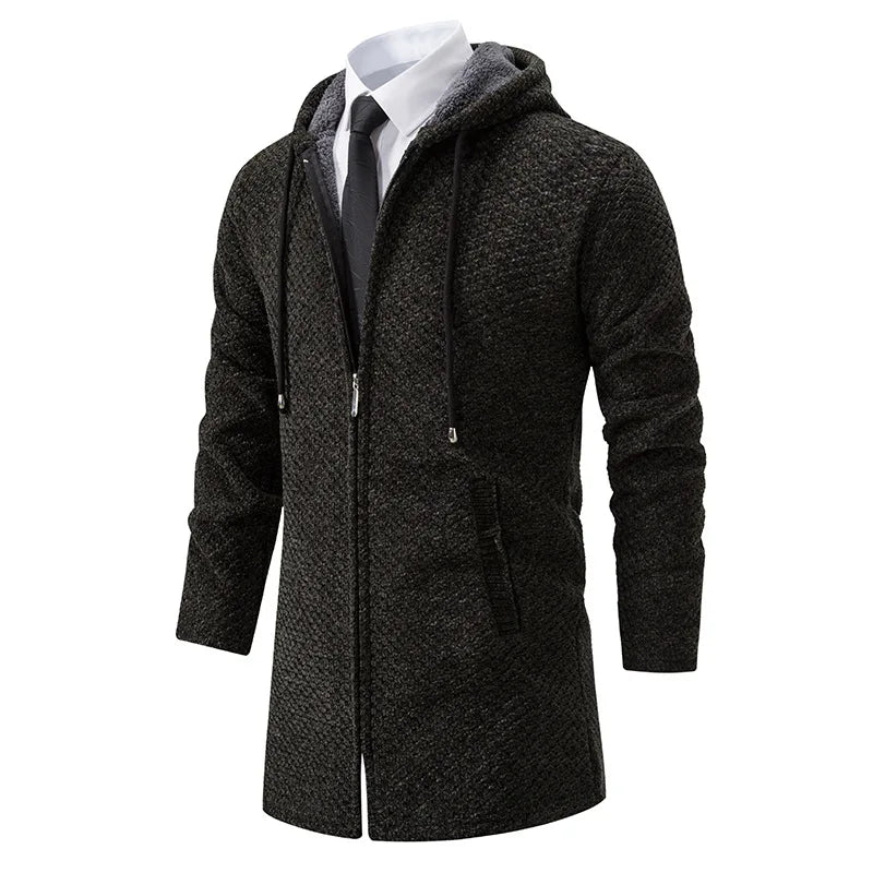 Classic Warm Crew Neck Hoodie for Men