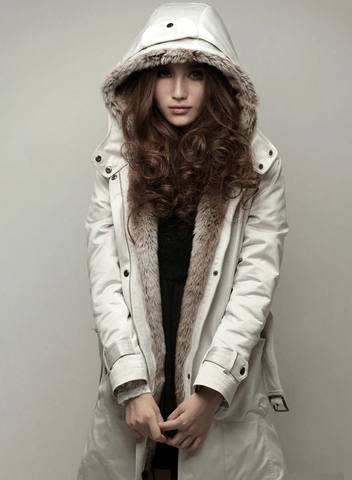 Warm Parka with Faux Fur Inside