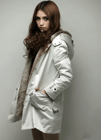 Warm Parka with Faux Fur Inside
