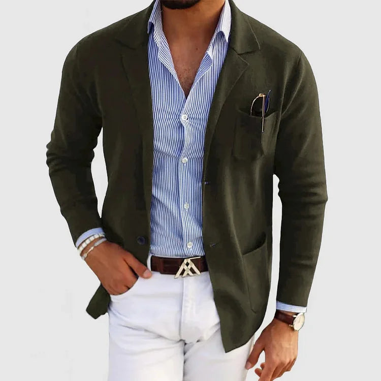 Comfortable Fit Men's Casual Blazer Jacket