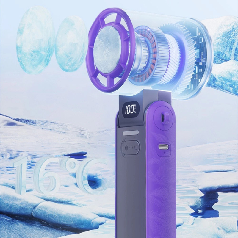 Mini Handheld Folding Rechargeable Fan for Instant Cooling