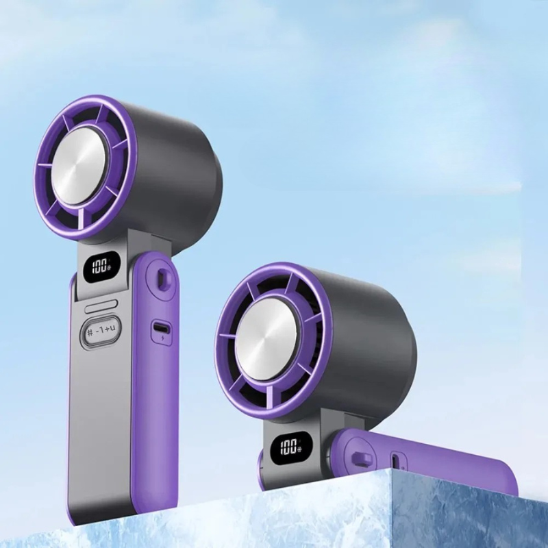 Mini Handheld Folding Rechargeable Fan for Instant Cooling