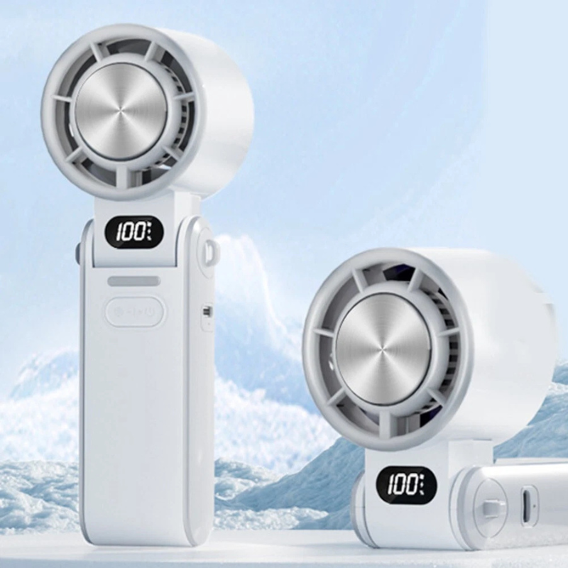 Mini Handheld Folding Rechargeable Fan for Instant Cooling