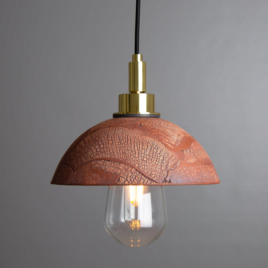 Modern Ruby Glass Bathroom Ceiling Light - OutfitLondon