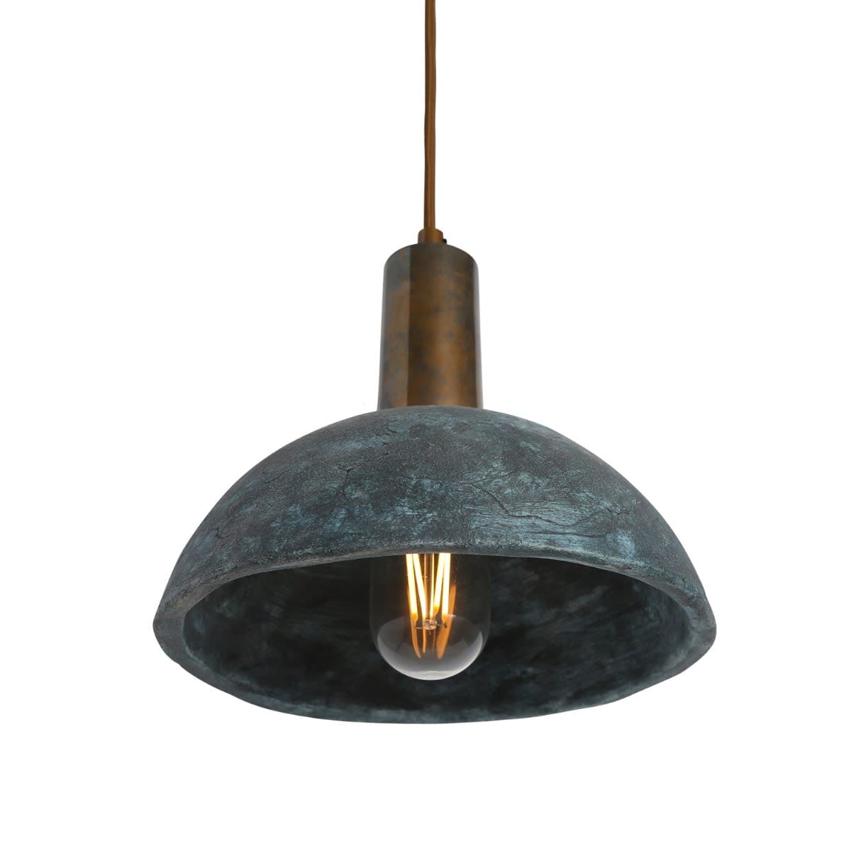 Calm Ocean Blue Glass Pendant Light - OutfitLondon