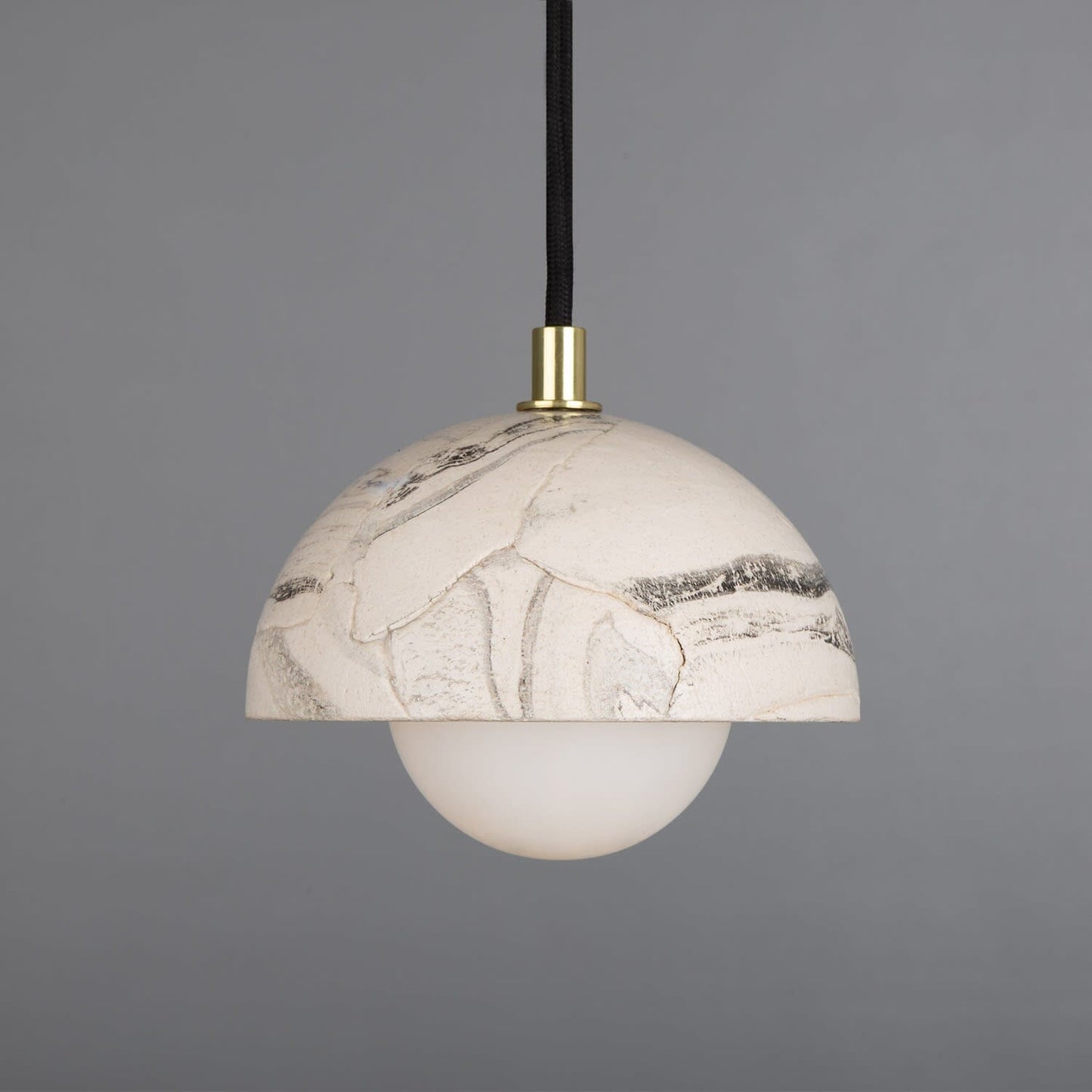 Small White Glass Pendant Lighting 14cm