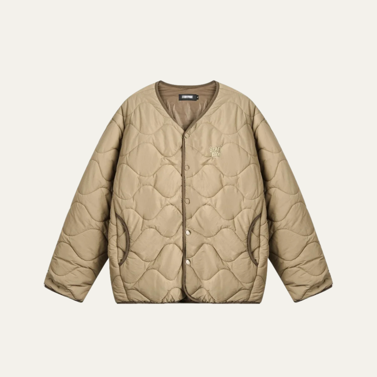 Warm Padded Mens Quilted Coat