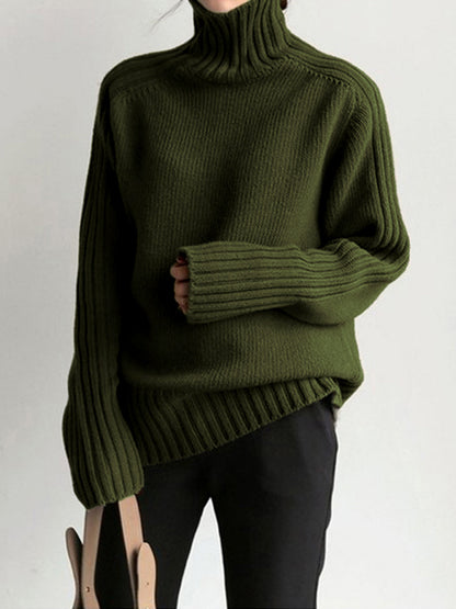 Cozy Women's Crew Neck Sweater Soft Warm Fit