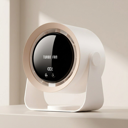 Home Bladeless Fan - Portable LED Display Air Circulator