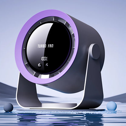 Home Bladeless Fan - Portable LED Display Air Circulator