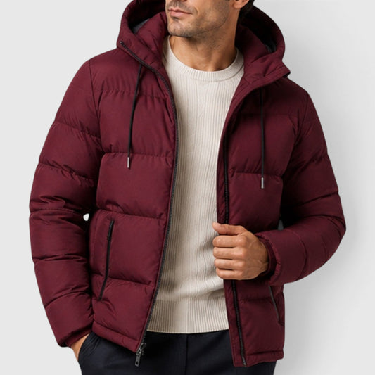 Men's Casual Lightweight Hooded Puffer Jacket