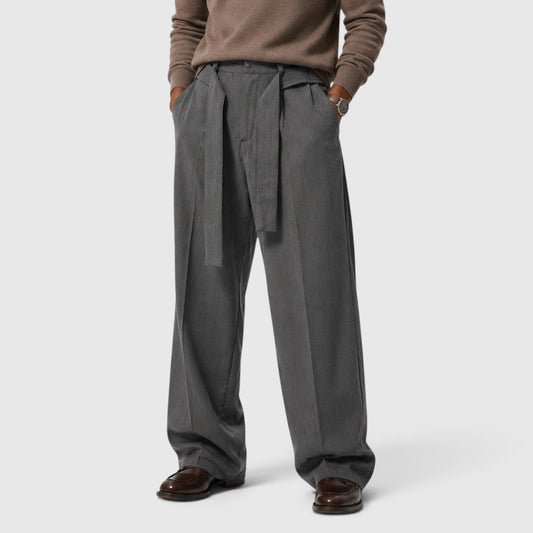 Men's Classic Loose Fit Suit Trousers