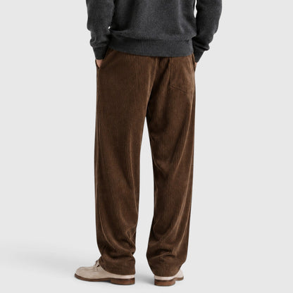 Men's Casual Corduroy Wide Leg Sweatpants Relaxed Fit