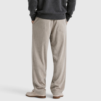 Men's Casual Corduroy Wide Leg Sweatpants Relaxed Fit