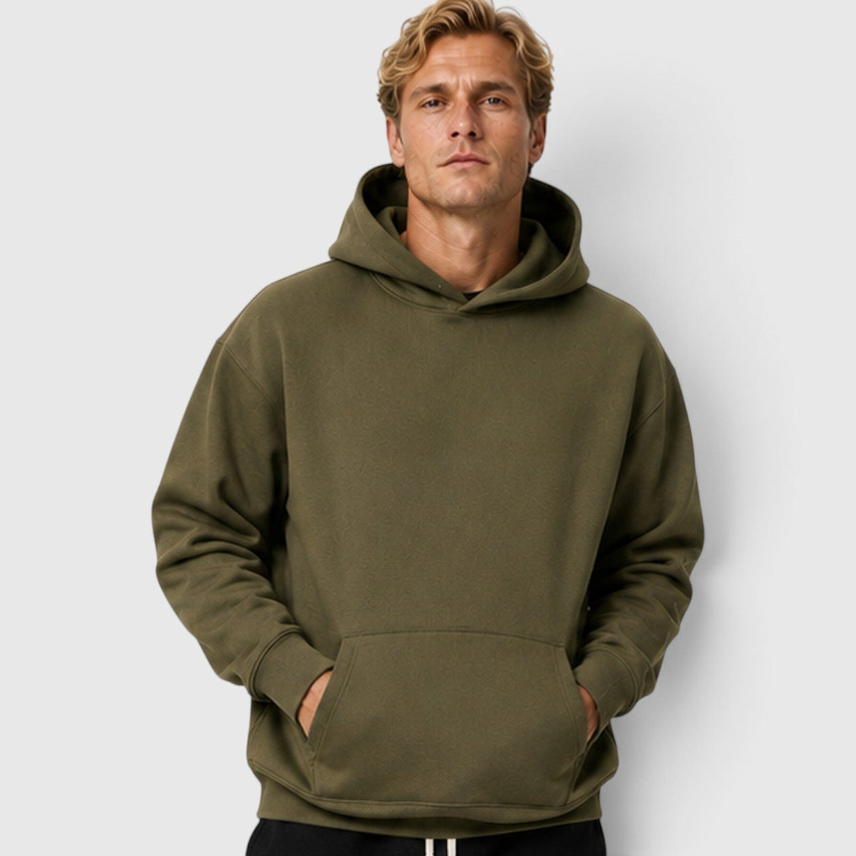 Men's Casual Cotton Hoodie with Comfortable Fit