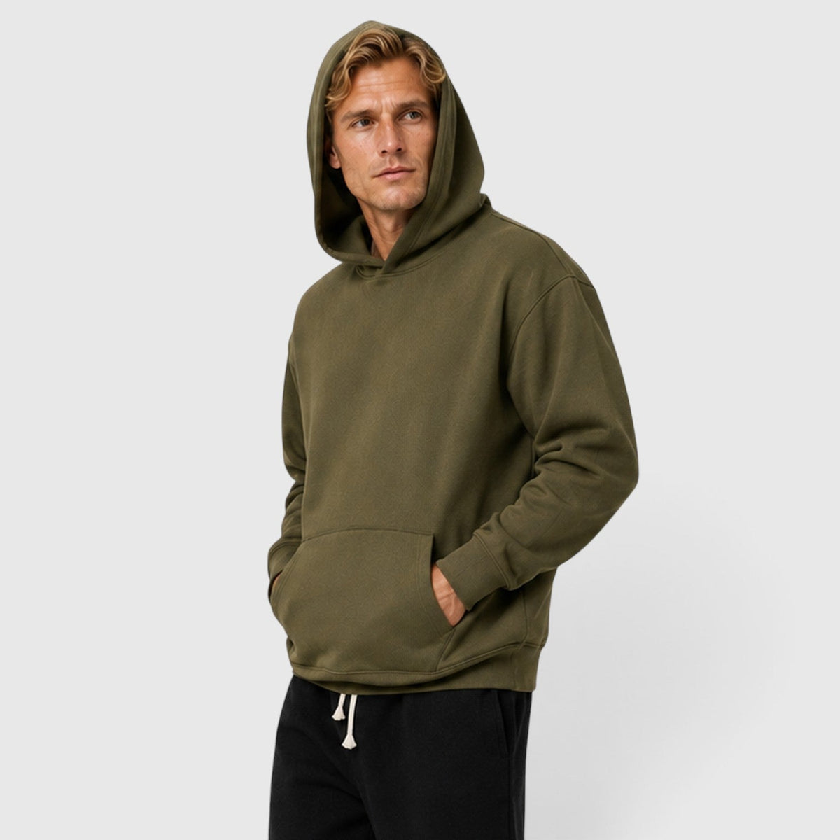 Men's Casual Cotton Hoodie with Comfortable Fit