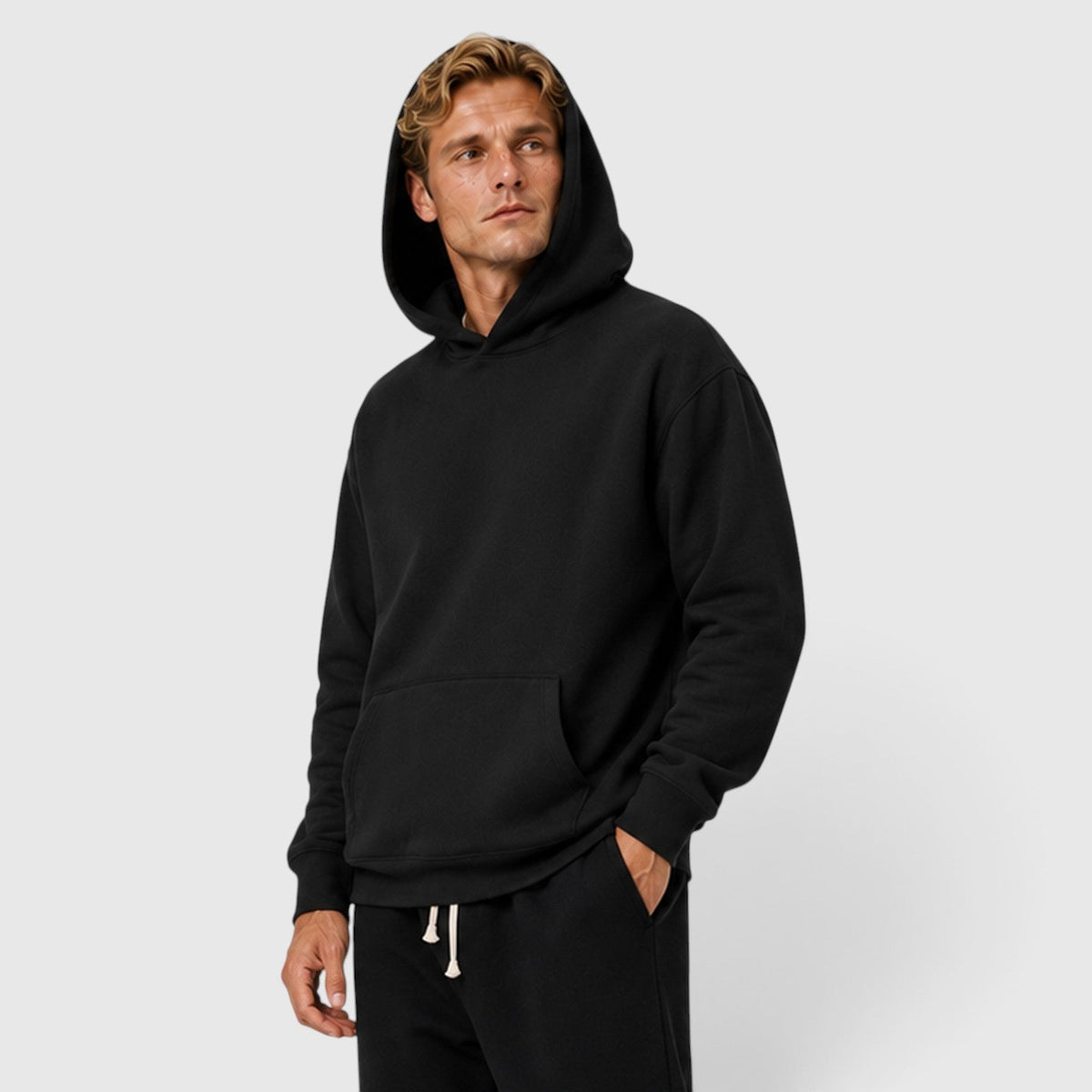 Men's Casual Cotton Hoodie with Comfortable Fit
