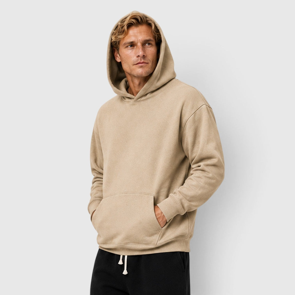 Men's Casual Cotton Hoodie with Comfortable Fit