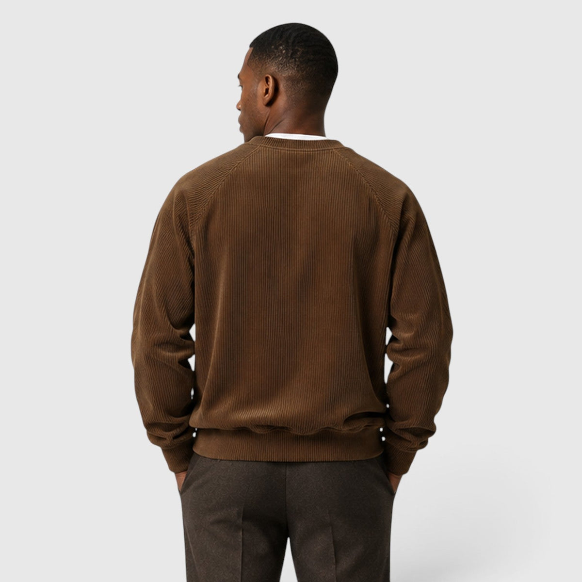 Men's Casual Cotton Loose Fit Pullover