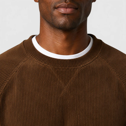 Men's Casual Cotton Loose Fit Pullover