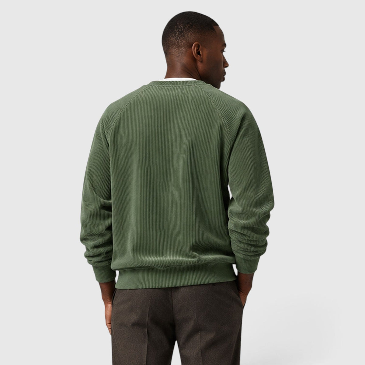 Men's Casual Cotton Loose Fit Pullover