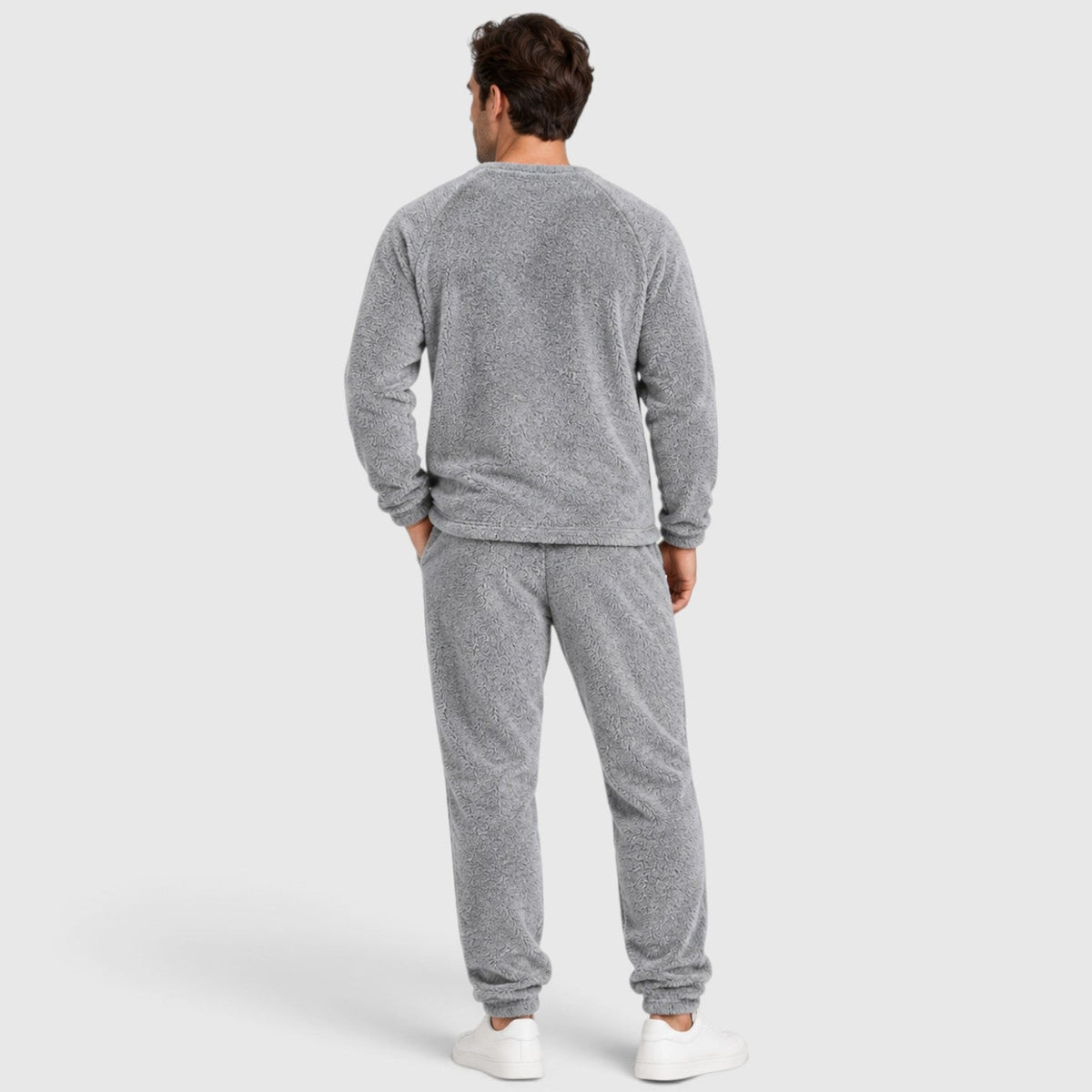 Men's Casual Soft Fleece Jumper and Trousers Loungewear Set