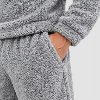 Men's Casual Soft Fleece Jumper and Trousers Loungewear Set