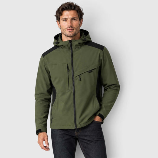 Men's Lightweight Hooded Wind-Resistant Outdoor Jacket