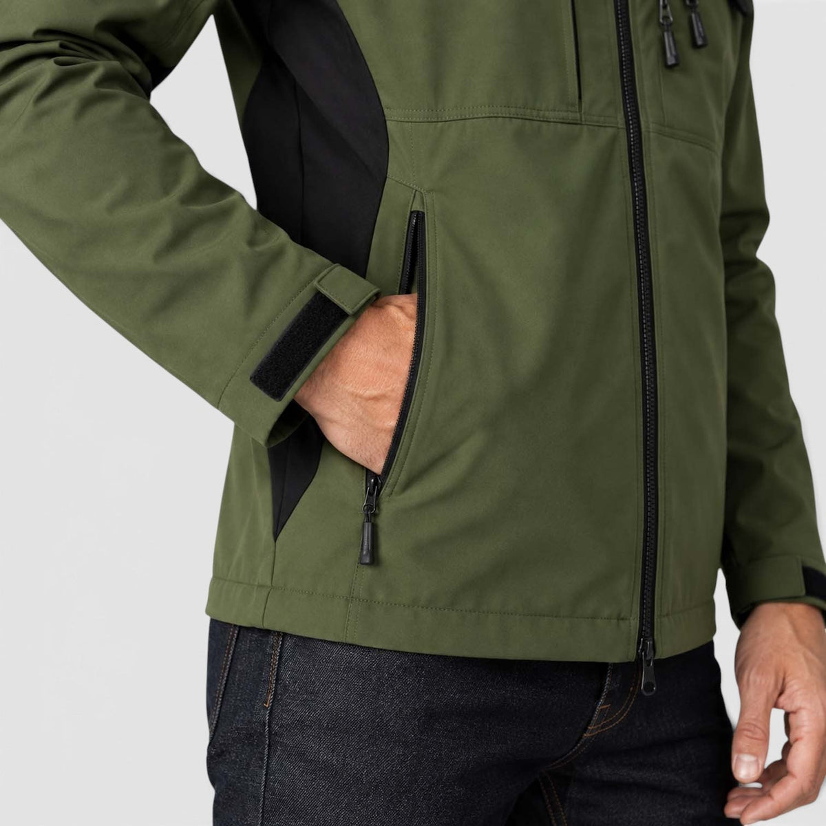 Men's Lightweight Hooded Wind-Resistant Outdoor Jacket
