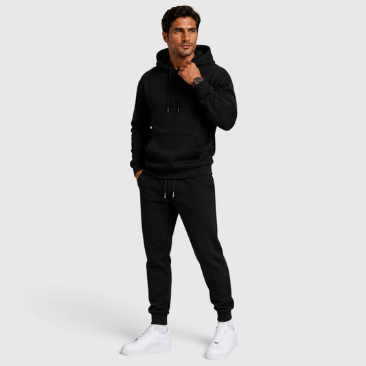 Men's Casual Cotton Hoodie and Jogger Set
