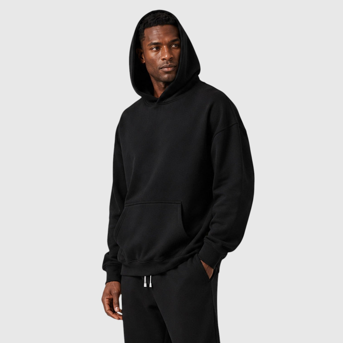 Men's Casual Heavyweight Cotton Hoodie and Joggers Loungeset