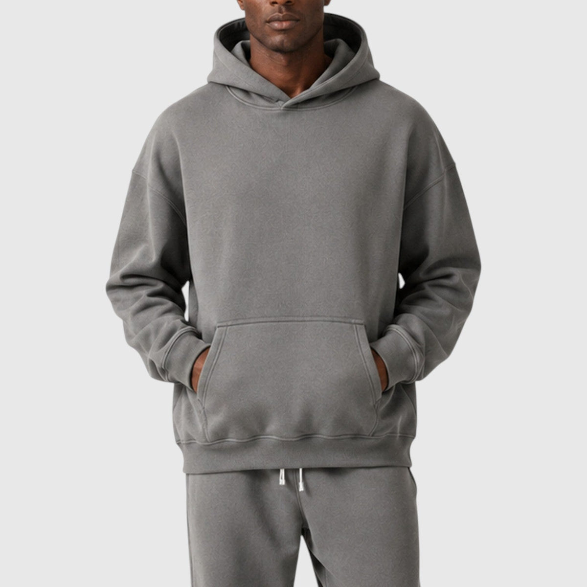 Men's Casual Heavyweight Cotton Hoodie and Joggers Loungeset