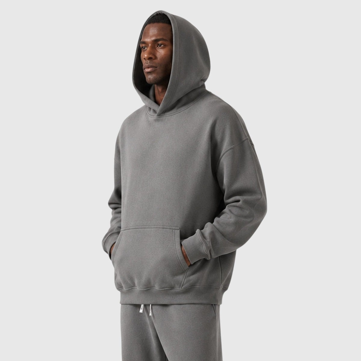 Men's Casual Heavyweight Cotton Hoodie and Joggers Loungeset