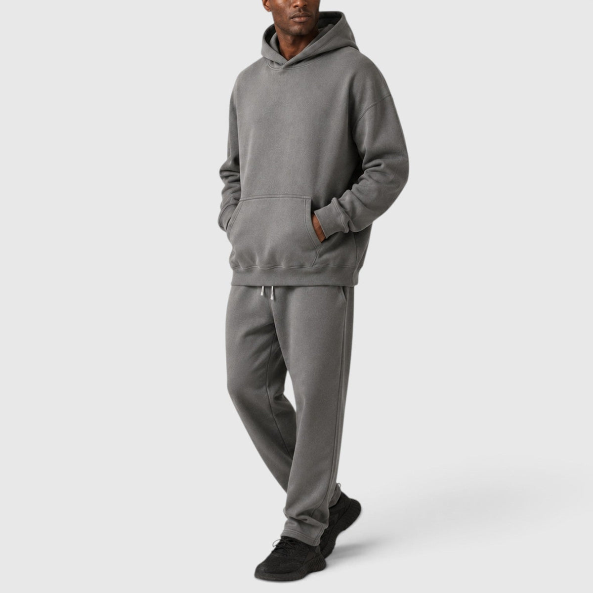 Men's Casual Heavyweight Cotton Hoodie and Joggers Loungeset