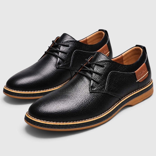 Men's Classic Leather Lace-Up Oxford Shoes