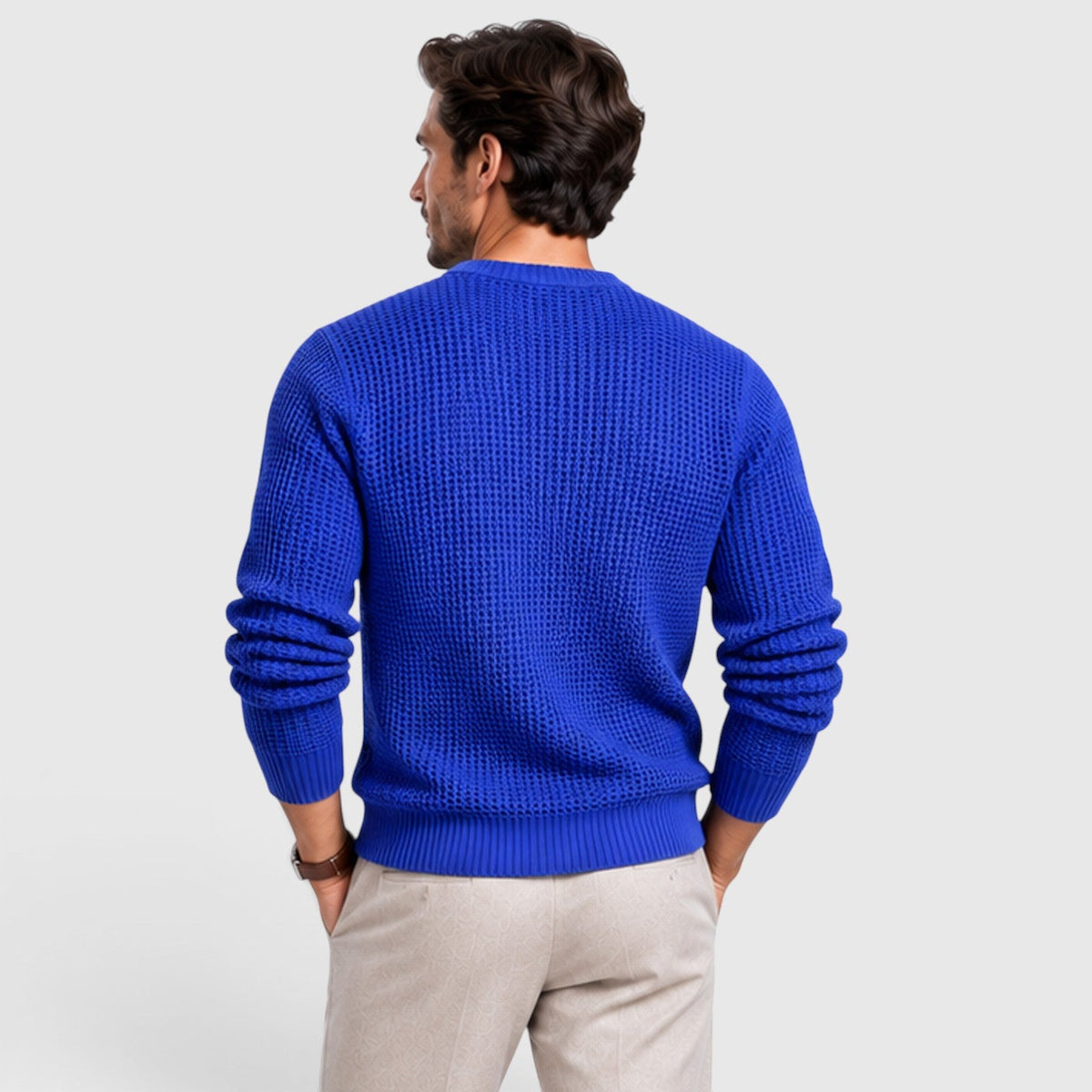 Men's Casual Knit Relaxed Fit Jumper