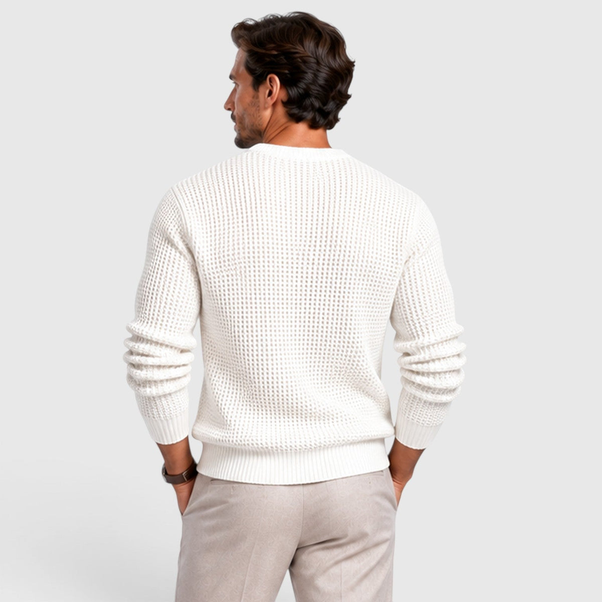Men's Casual Knit Relaxed Fit Jumper