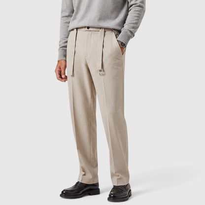 Men's Casual Detachable Belt Suit Pants