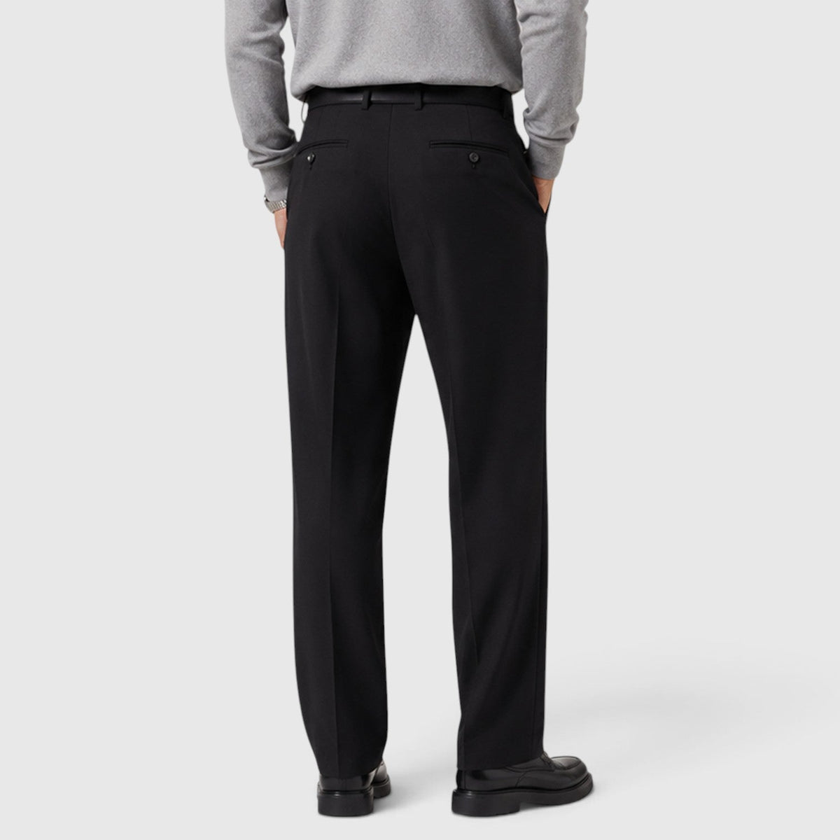 Men's Casual Detachable Belt Suit Pants