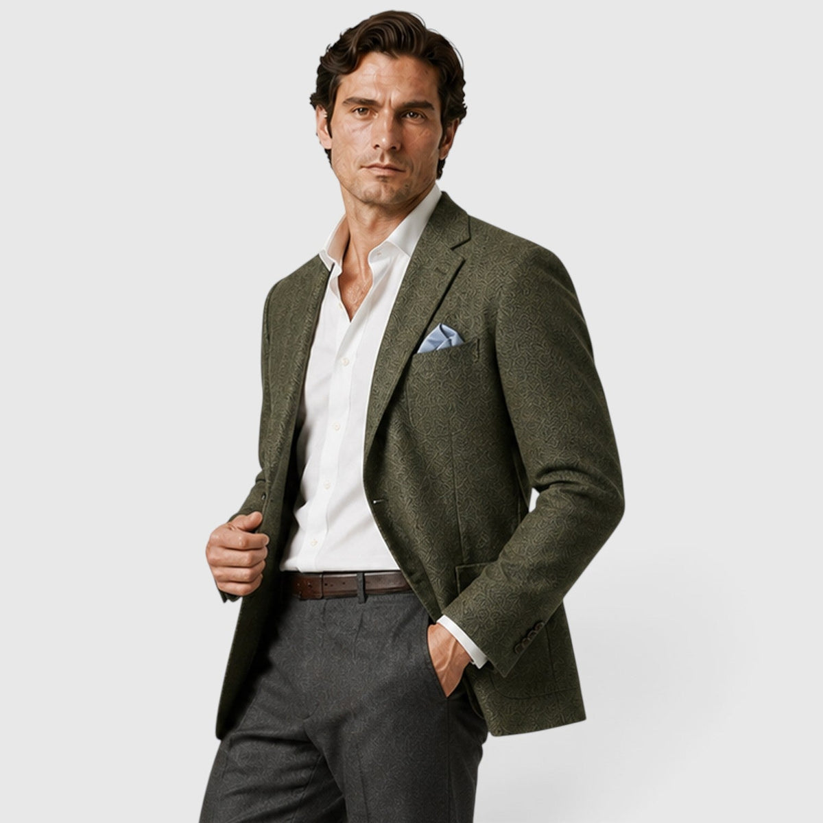 Men's Tailored Single-Breasted Smart Casual Blazer