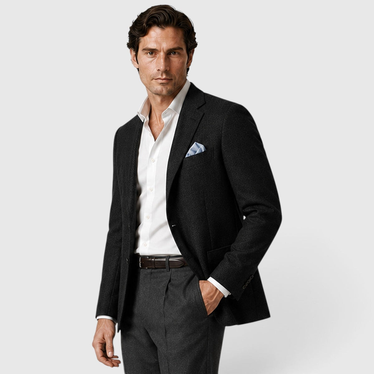 Men's Tailored Single-Breasted Smart Casual Blazer