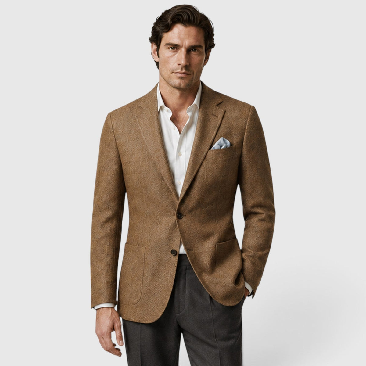 Men's Tailored Single-Breasted Smart Casual Blazer