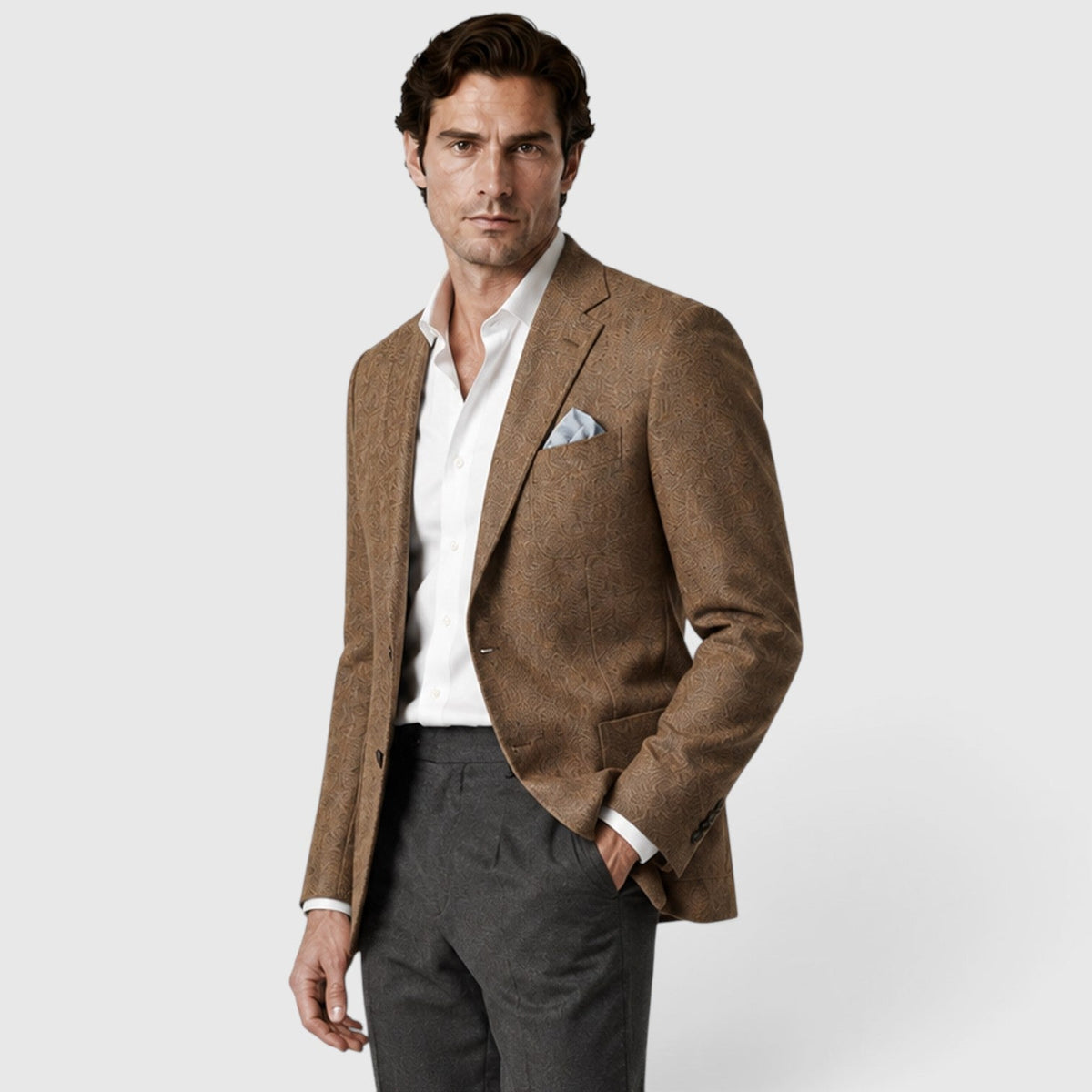 Men's Tailored Single-Breasted Smart Casual Blazer