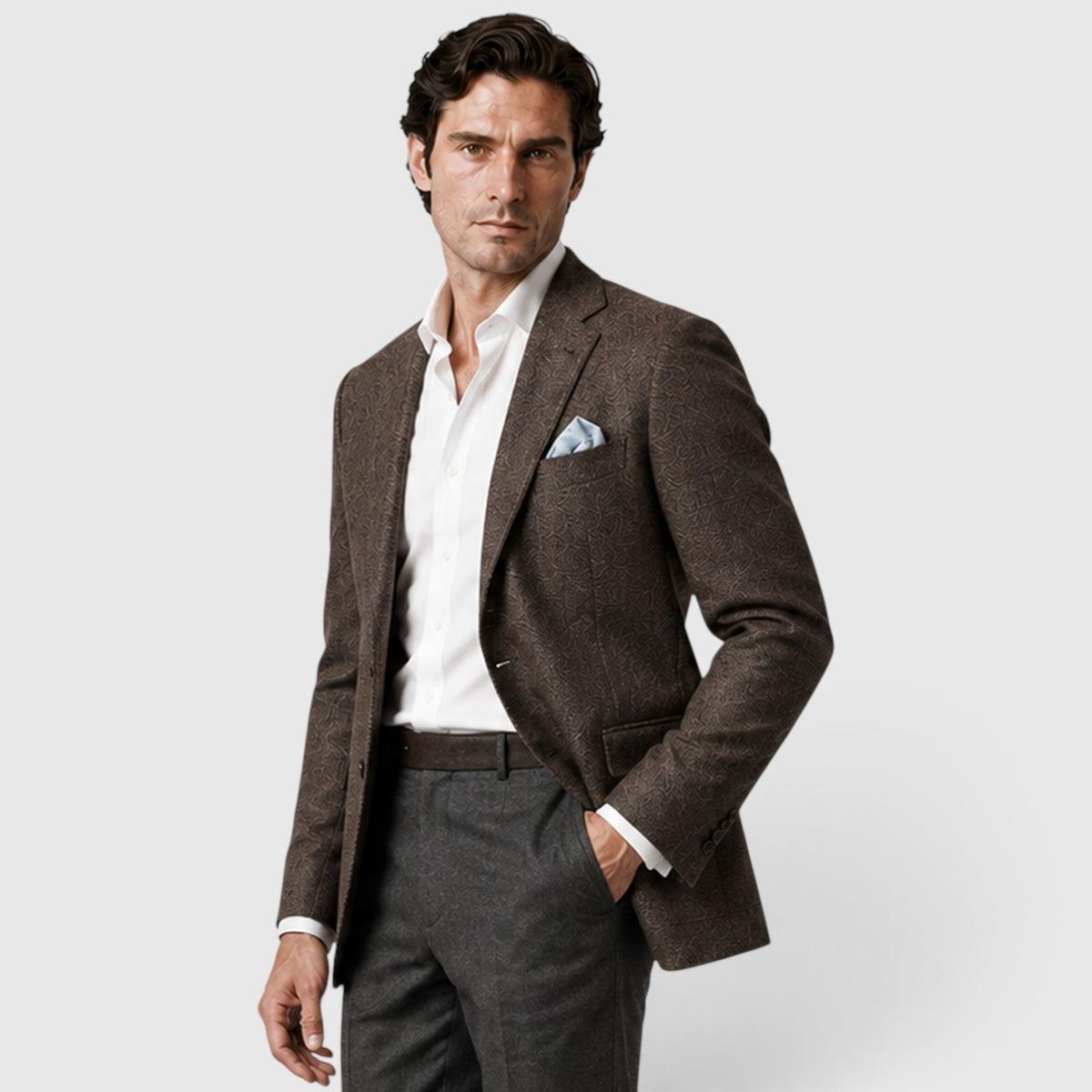 Men's Tailored Single-Breasted Smart Casual Blazer