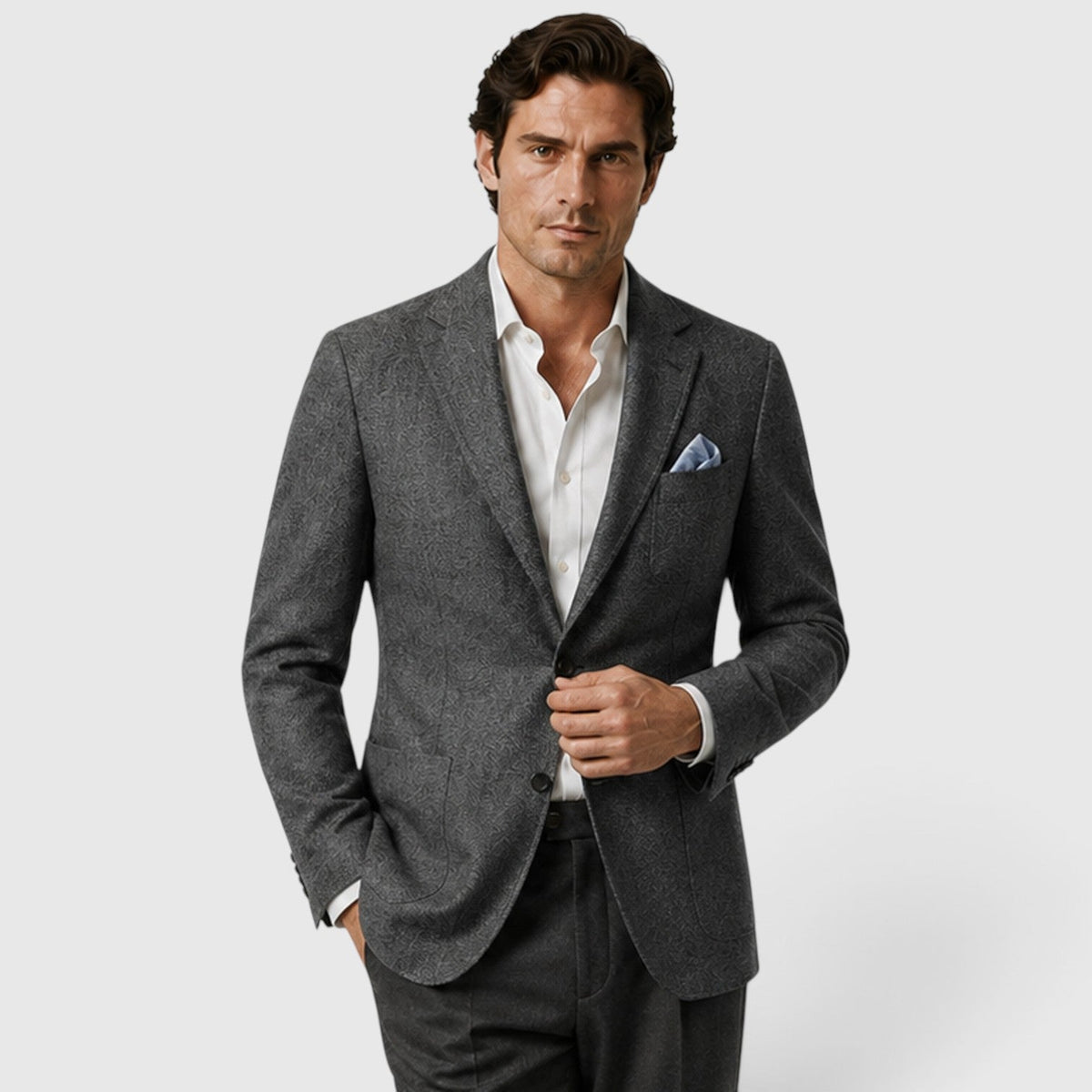 Men's Tailored Single-Breasted Smart Casual Blazer
